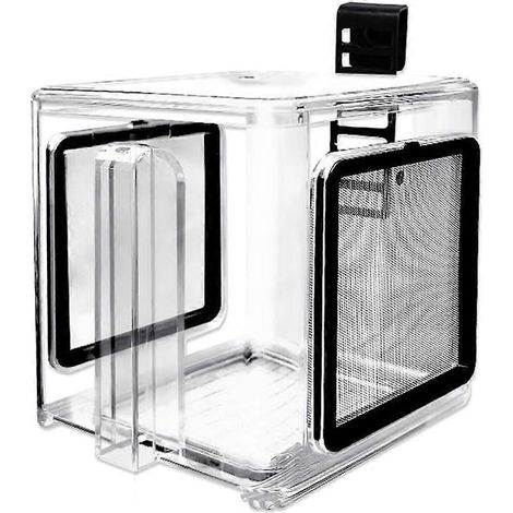 Boîte d'élevage de poissons, boîte d'isolement en acrylique pour aquarium suspendu d'eau douce et d'eau de mer (1/5)