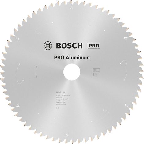 Lame de scie circulaire sans fil en aluminium PRO, 254 x 2,4 x 30 mm (1/4)