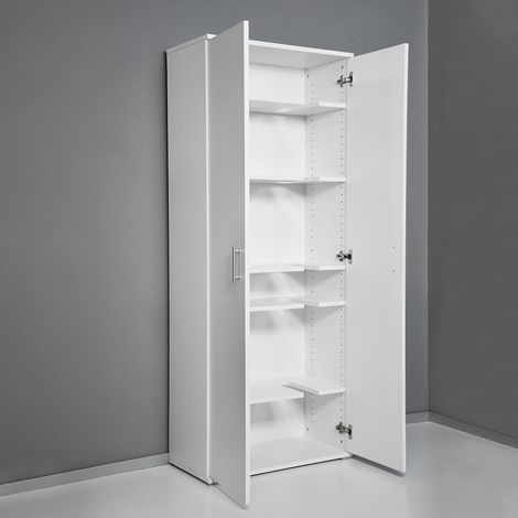 Kimono Armadio Portascope 6 Vani Bianco 18mm 18x1771x723x360 mm - Armadio Multiuso Premium (1/5)