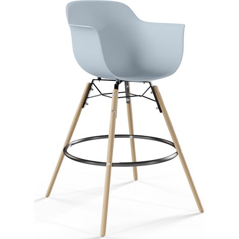 Bar Stool - Scandinavian Design - Wooden Legs - Nordika (1/5)
