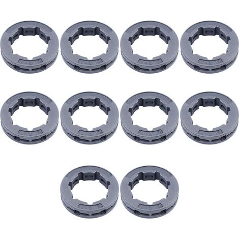 Kit de jante de pignon standard 10 pièces 22 mm 3/8" 7 dents pour tronçonneuse Stihl MS660 066 MS650 064 MS661 MS460 046 MS461, 68210 (1/5)