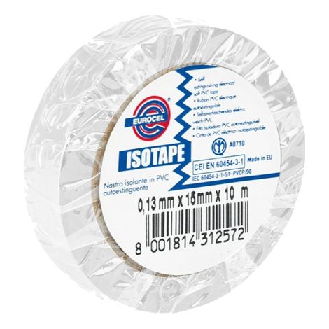 Nastro isolante ISOTAPE bianco a faccia singola
