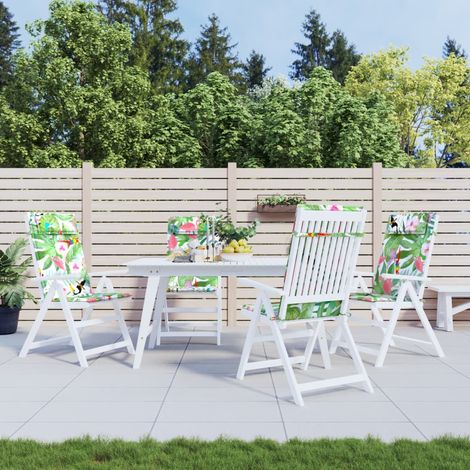 Coussins de chaise,Rembourrés pour chaise à dossier haut lot de 4 multicolore BGT27741