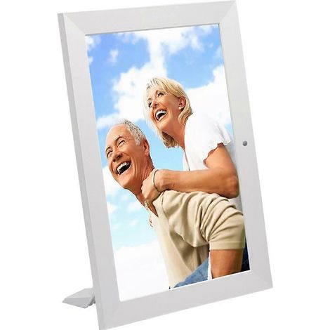 Téléviseur numérique 8 pouces avec cadre photo, rétroéclairage LED HD IPS 1280 x 800, affichage d'albums photos, musique et films, toutes fonctions, prise US. (1/5)