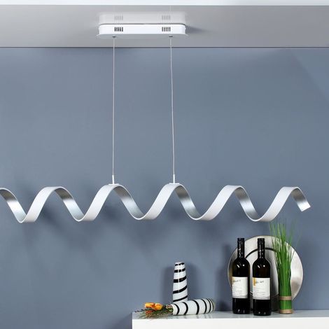Fan Europe HELIX LED Swirl Pendel-Deckenleuchte Weiß, Silber 2400lm 3000K 125x13,5cm (1/5)