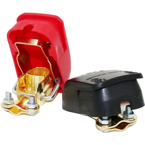 MP69011 Voiture, camion, connecteur rapide de batterie marine rouge et noir, deux pièces (1/5)