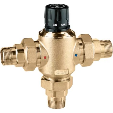 Miscelatore termostatico regolabile, con cartuccia intercambiabile per impianti centralizzati 2" Caleffi 523090 2” (1/5)