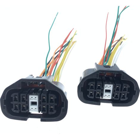 7283-8551-30 fits Mazda DJ7123-0.6-1.5-21 headlight connector harness plugs. (1/5)