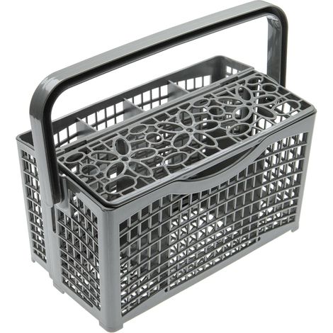 1 - Panier à couverts - Accessoire lave-vaisselle - Divisible en deux compartiments - Compatible Miele Bosch Siemens - Plastique résistant - 23x13cm (1/5)