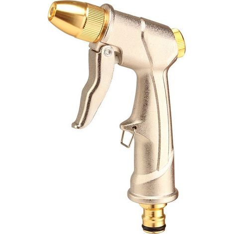 Pistolet d‘arrosage en 100% métal ulvérisateur de Pistolet à Eau Haute Pression, Pistolet à Eau de Jardin Robuste (1/5)