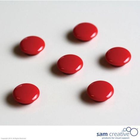 Lot d'aimants Memo 20mm rouge
