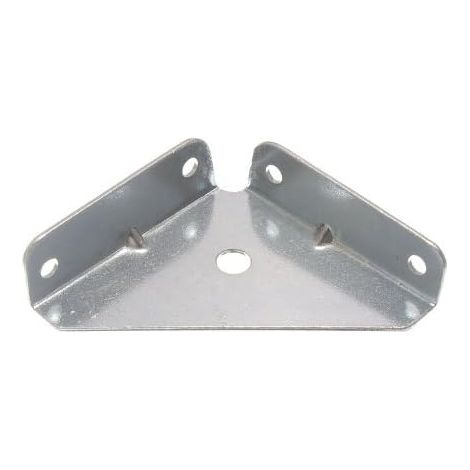 Lot de 40 équerres d'angle remplies d'acier, 50 mm x 50 mm, finition BZP (1/2)
