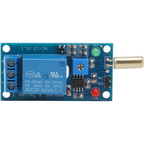 Capteur d'Inclinaison à 90° avec Relais, Module de Sécurité Alarme 5V SW‑520 (1/5)