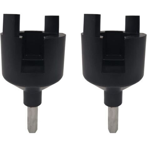Cukol 2 Pièces Isolateur Cloture Electrique a Visser Mandrin de Perceuse, Rend Isolateur Plus Rapide Et Plus Facile à Installer Sans Vissage Manuel (noir)