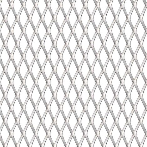 Panneau de grillage de jardin Acier inox 100x85 cm 45x20x4 mm vidaXL (1/5)
