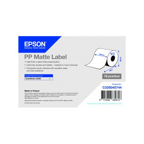 PP-Matt-Etikett C3500, Endlosrolle
