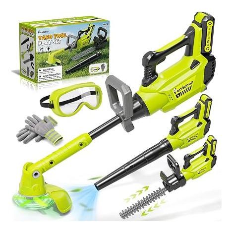 3 in 1 Garden Tools for Children, Mower, Blower, Hedge Trimmer (1/5)