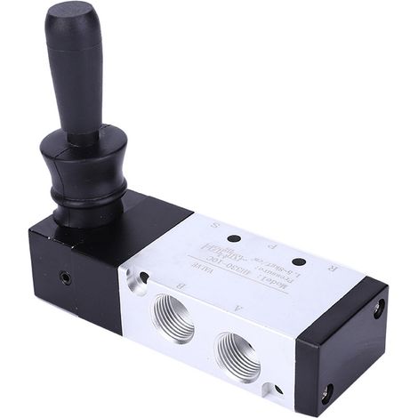 Pneumatisches Handsteuerventil, 5 Anschlüsse, 3 Positionen, Handhebelventil, 00,8 MPa (4H330C-10) (1/4)
