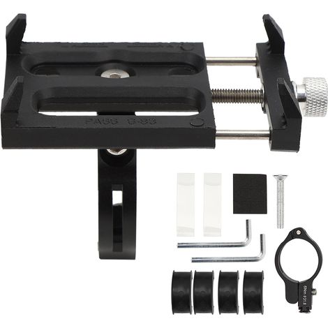Support de Téléphone pour Vélo et Moto, Fixation Guidon Universel avec Anneau de Serrage pour Équipement Cycliste (1/5)