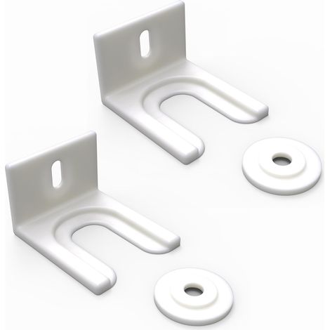 2 Pack Fridge Freezer Door Clips Built-in Mounting Kit Universal Door Bracket Kit for Mounting (1/3)