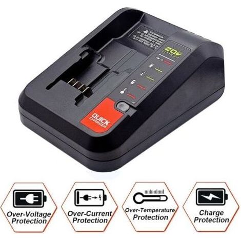 Chargeur Rapide Batteries pour BLACK+DECKER BD2A - 10.8 20V (1/5)