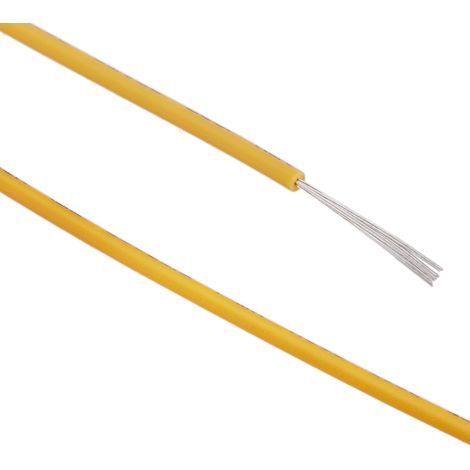 BeMatik - 24AWG Cable d"alimentation jaune 30m (1/5)