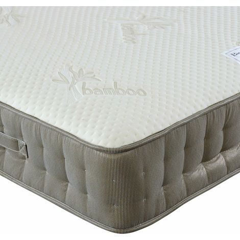 Bamboo Vitality 2000 Pocket Sprung Memory Foam Mattress King Size (1/4)