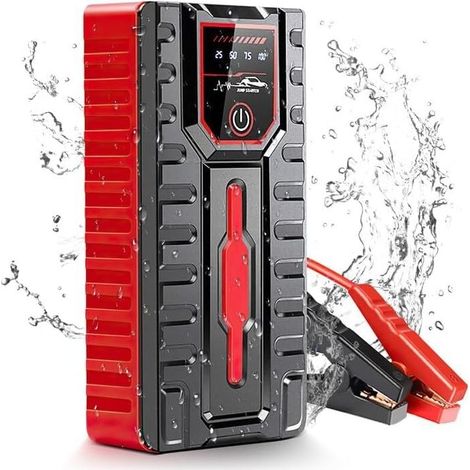 HOXILEELEO - 5000A 12V Booster Batterie Voiture Lithium UltraSafe, Chargeur Batterie Portable USB et Câbles de Démarrage pour Moteurs à Essence Jusqu'à 6,0L et Moteurs Diesel Jusqu'à 4,0L (1/5)