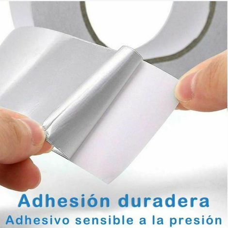Ruban en aluminium, adhésif imperméable, ignifuge, imperméable et résistant à la chaleur pour la réparation, l'isolation et l'étanchéité 48 mm x 10 m (rouleau x 1, argent) (1/4)