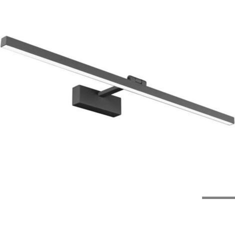 Lampe miroir salle de bain LED 16W IP44 4000K, noir (1/5)