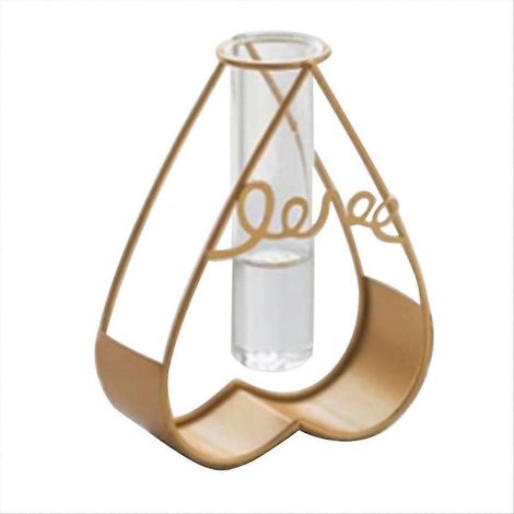 Vases décoratifs de bureau en verre hydroponique fabriqués à partir de tubes à essai, conçus par des créateurs. (1/5)