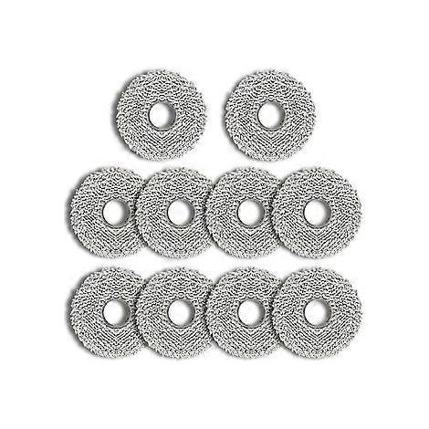 10er-Pack Reinigungstücher für Staubsauger der Modelle Q / Qrevo Maxv / Qrevo Pro / Qrevo S – Staubsauger-Ersatzteile – Waschbare Mikrofasertücher (1/5)