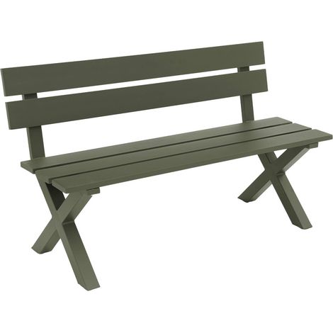 sweeek - Gartenbank aus Aluminium 2-Sitzer