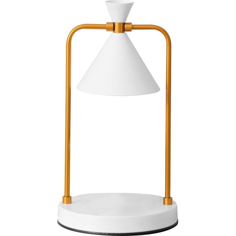 Retro-Tischlampe aus Metall zum Schmelzen von Duftwachsen, mit Dimmerschalter, ideal für eine rauchfreie Atmosphäre im Schlafzimmer. (1/5)