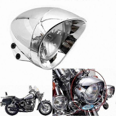 65-mm-Halogen-Motorradscheinwerfer, Bullet-Design, kompatibel mit verschiedenen 150-cm³-Rollern und Cruisern (1/5)