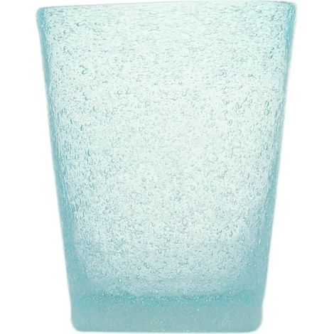 Zani Serafino Memento Tumbler Bicchiere Acqua Light Blue 30cl in Pasta di Vetro (1/2)