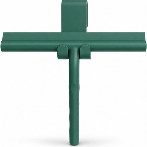 Tergivetro in silicone con gancio per bagno verde scuro (1/5)