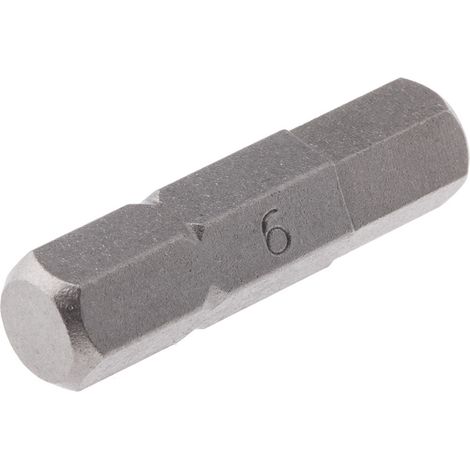 Embout de vissage RS PRO Hexagonal, Six pans 6, Acier chrome vanadium ( Prix pour Lot de 5 )