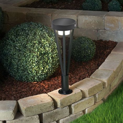 esotec Solar PIR Standleuchte Dorea, Solarlampe für außen, 40 LEDs, IP44, 102952