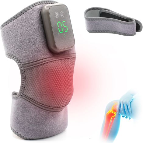 Masseur genou épaule FISHTEC Chaleur et vibrations Rechargeable sans fil (1/5)