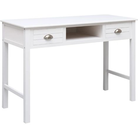 Console 2 tiroirs paulownia blanc Amatar 2 (1/5)
