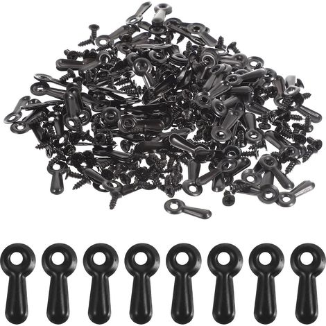 Boutons Tournants pour Suspendre 160 Pièces en Métal Noir Accessoires de Fixation Robustes et Pratiques pour Cadres Photo Photos et Affiches (1/5)