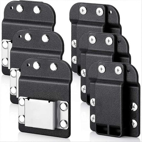 Ensemble de 3 porte-mètres à clip discrets pour perceuse - Compatible avec tous types de perceuses - Avec clip pour poches de sacs à outils (1/5)