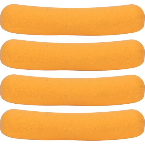 4 pièces Coussinets de Béquille Anti-Dérapant en TPR Doux, Coussin Aisselle Orange pour Remplacer (1/5)