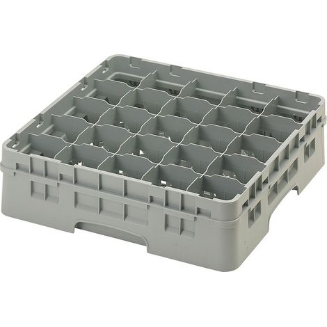 Casiers de lavage haut max 11.4 cm - 50 x 50 x 14.3 cm - Gris Clair - Lot de 5 - Cambro