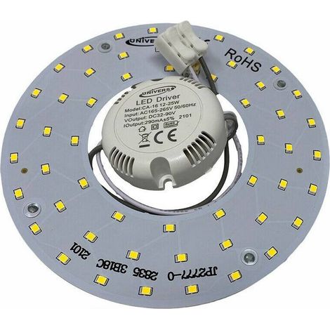 TrAdE Shop Traesio - Circolina Led Modulo Neon Circolare 16 Watt Ip20 Ricambio Plafoniere Luce Ca-16 - -Bianco Naturale -