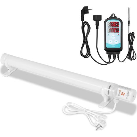 Jiubiaz Rohrheizung 120W für Gewächshaus, Heizrohr 64 cm mit Timer und Überhitzungsschutz (1/5)