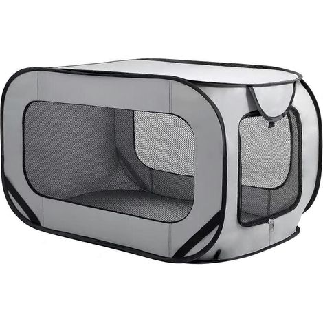 Cage de transport pliable pour chien compatible Jaecoo 5 J5 E5 7 J7 et 7 SHS avec sac de rangement et siège de voyage portable (1/5)