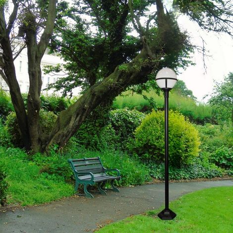Elstead Glenbeigh - Lampadaire extérieur 1 lumière noir IP44, E27 (1/2)