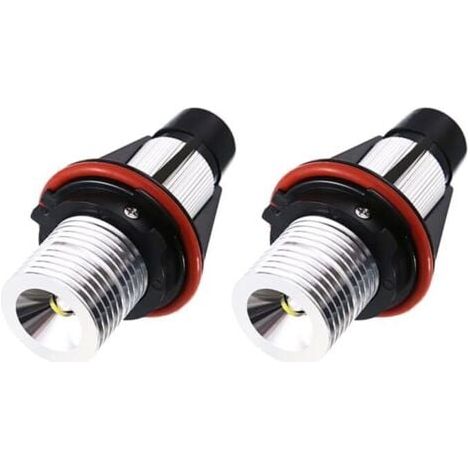 2 pièces 1000LM Angel Eyes lumière voiture ampoule Led Halo anneau marqueur 5W 6000K blanc pour BMW E39 E53 E63 E64 (blanc) (1/5)